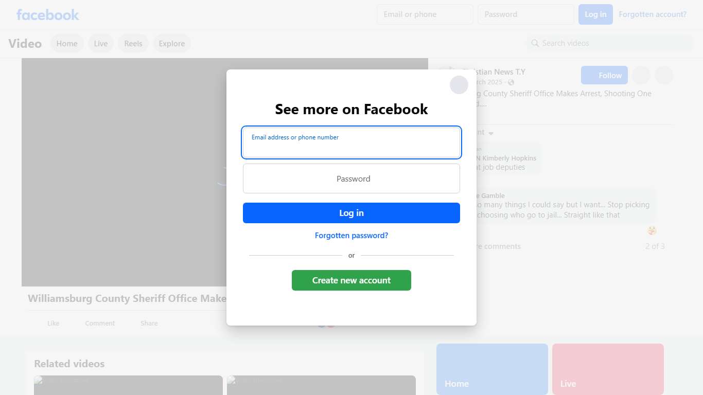 Williamsburg County Sheriff Office Makes Arrest, Shooting One Person Dead. We pray that after watching this video it will help you to make positive decisions. I don’t own rights to this music. This will be posted on www.christiannewsty.com Website. If a video is no longer visible on the website, it is because allowed time has maxed out and is no longer available. If you are not following Christian News TY, push the button and follow us. We will keep you updated. If You Need Christian New TY Serv